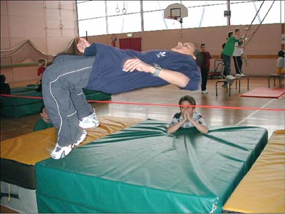 Saut en hauteur en Fosbury-Flop